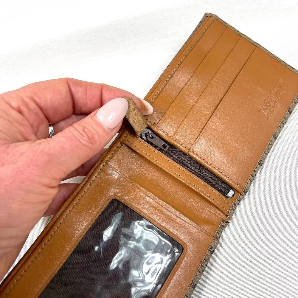 Auc YSL Vintage Monogram bi-fold wallet ID window - Picture 8 of 12